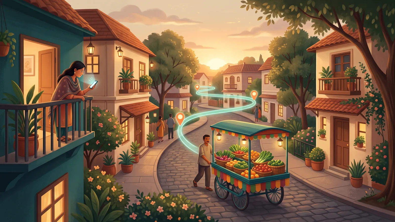Know when the vegetable cart passes your street